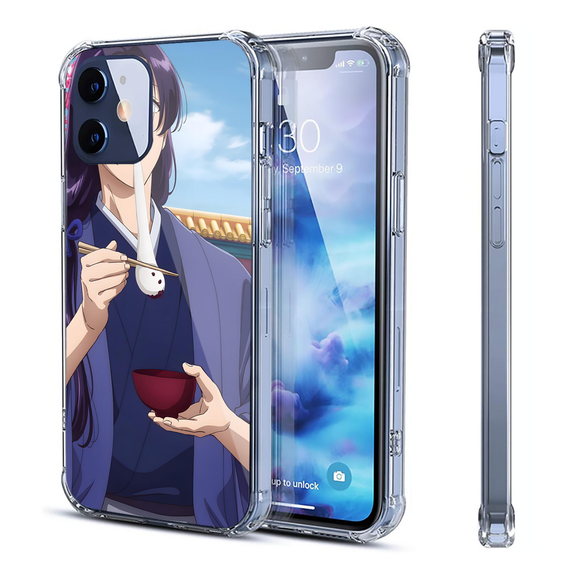 （画像用） 薬屋のひとりごと The Apothecary Diaries 【iPhone 12シリーズ対応】透明スマホケース（クリアソフトケース）